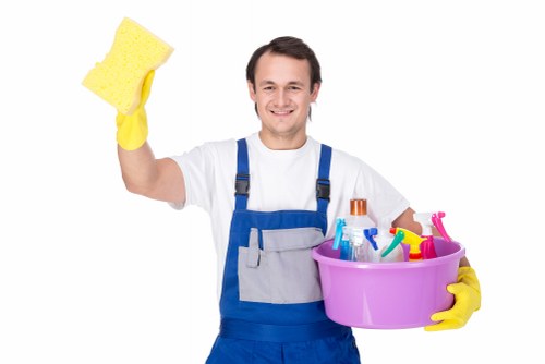 Professional office cleaning for a local EN5 business workspace