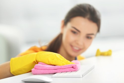Local mattress cleaning equipment used in an EN5 bedroom