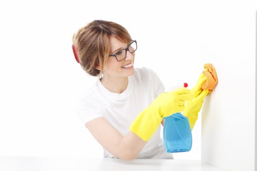 Reviewing carpet cleaning service details during a complaint